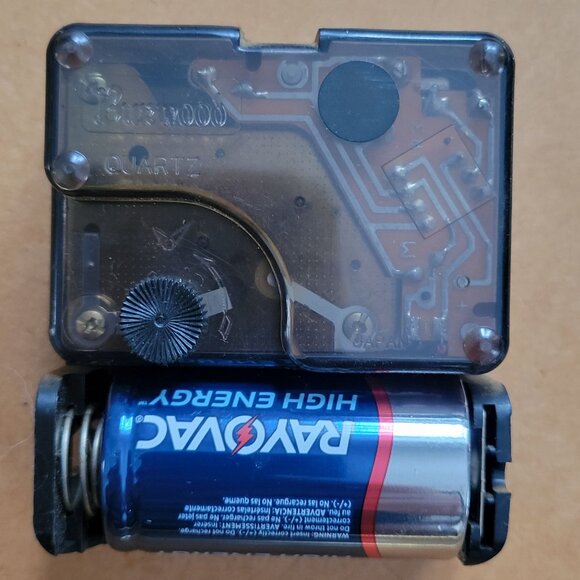 Gold New Haven Quartz Wall Clock 14x14 Inches Square Battery Operated Modern Des - Picture 6 of 10